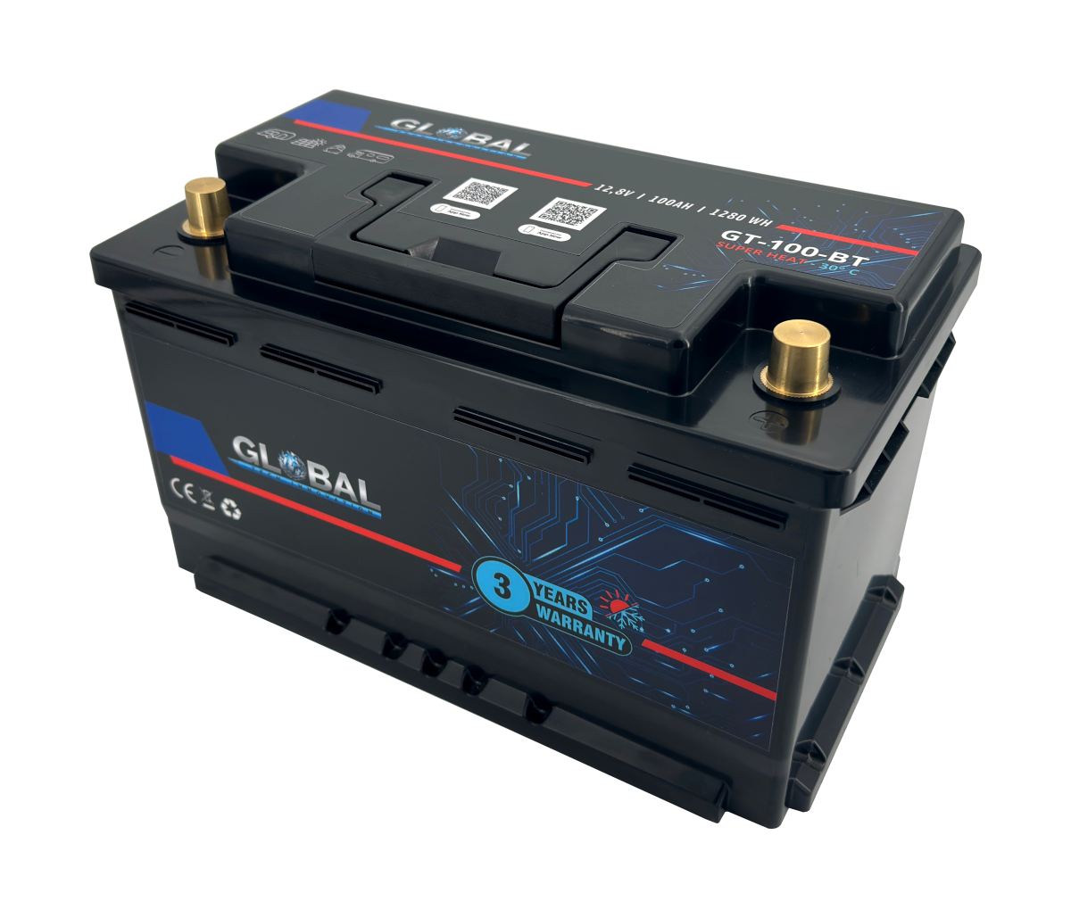 100Ah Lithium Batterie GT-100-BT Super Heat -30°C